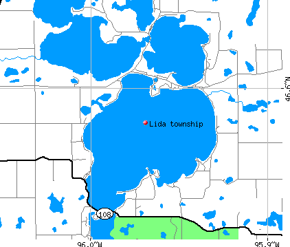 Lida township, MN map