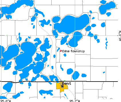 Edna township, MN map