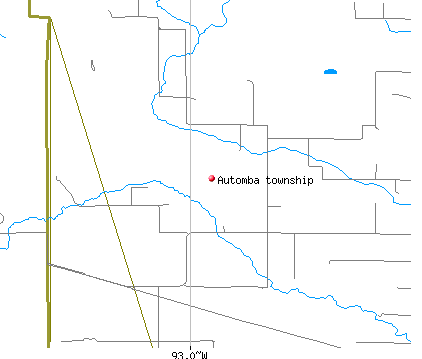 Automba township, MN map