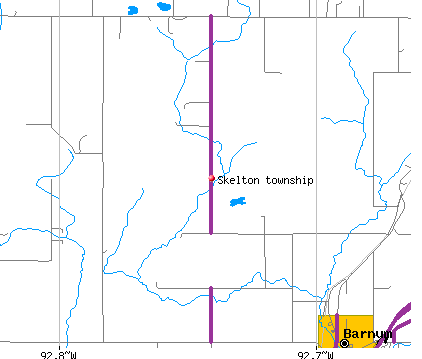 Skelton township, MN map