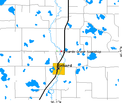 Erhards Grove township, MN map