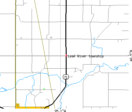 Leaf River township, MN map