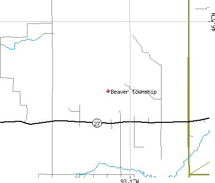 Beaver township, MN map