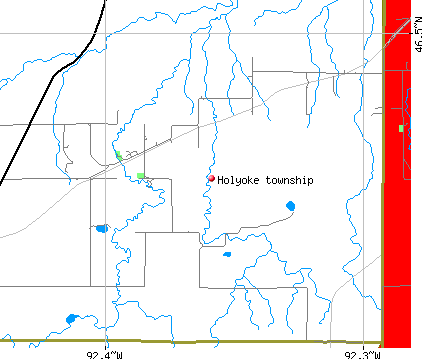 Holyoke township, MN map
