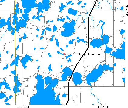 Farm Island township, MN map
