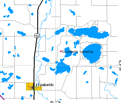 Elizabeth township, MN map