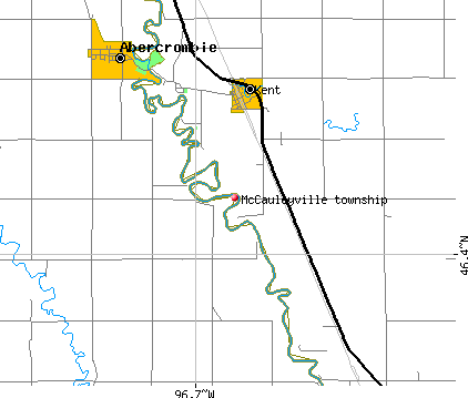 McCauleyville township, MN map