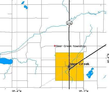 Deer Creek township, MN map