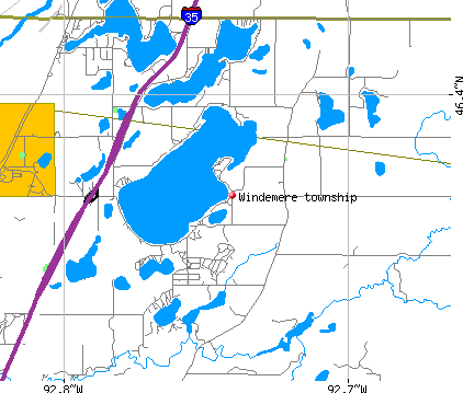 Windemere township, MN map