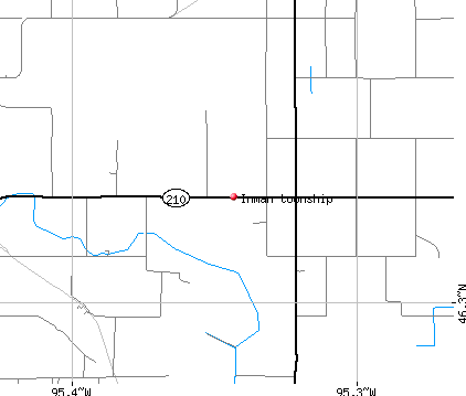 Inman township, MN map