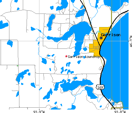 Garrison township, MN map