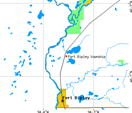 Fort Ripley township, MN map