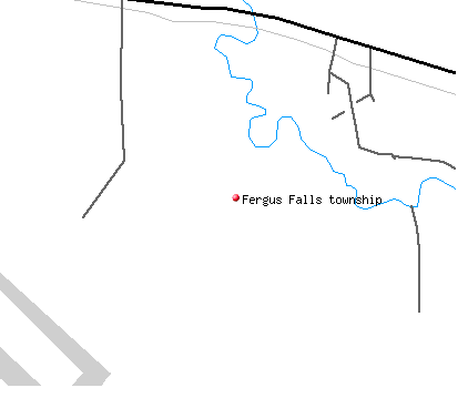 Fergus Falls township, MN map