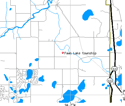 Fawn Lake township, MN map