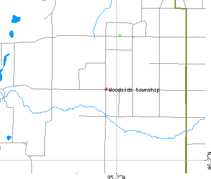 Woodside township, MN map