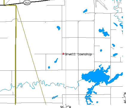 Orwell township, MN map