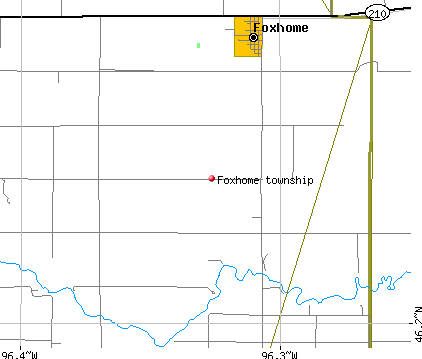 Foxhome township, MN map