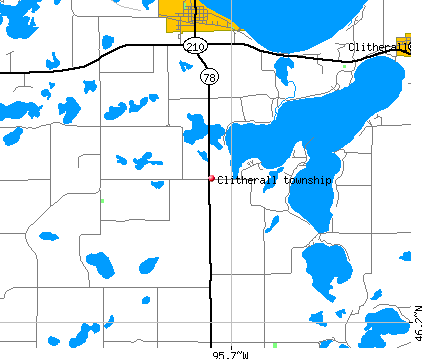 Clitherall township, MN map
