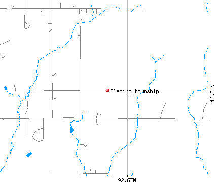 Fleming township, MN map