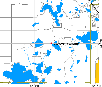 Roosevelt township, MN map