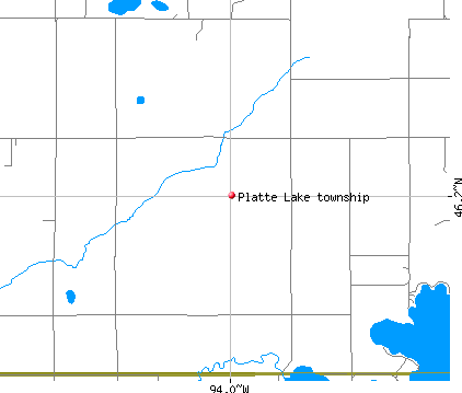 Platte Lake township, MN map