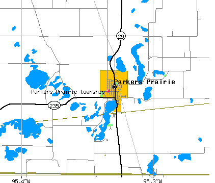 Parkers Prairie township, MN map