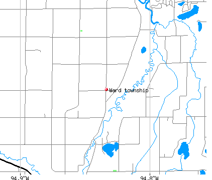 Ward township, MN map