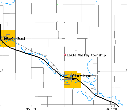Eagle Valley township, MN map