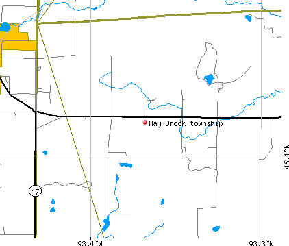 Hay Brook township, MN map