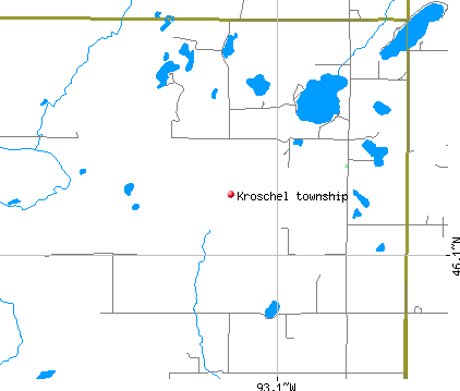 Kroschel township, MN map
