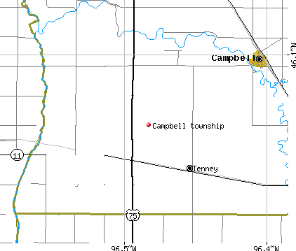 Campbell township, MN map