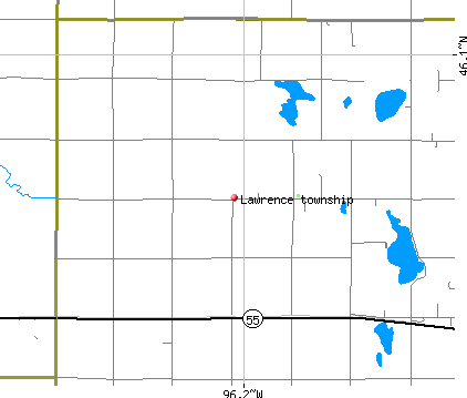 Lawrence township, MN map