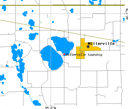 Millerville township, MN map