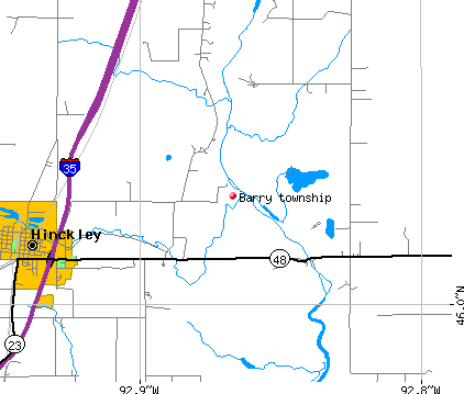 Barry township, MN map