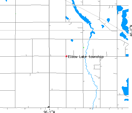 Elbow Lake township, MN map