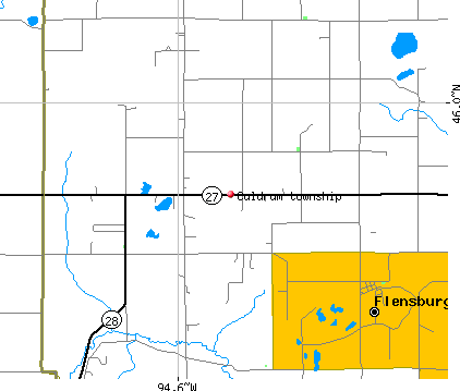 Culdrum township, MN map