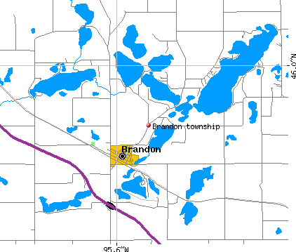 Brandon township, MN map