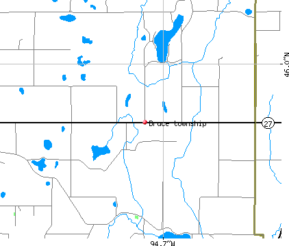 Bruce township, MN map