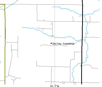 Dailey township, MN map