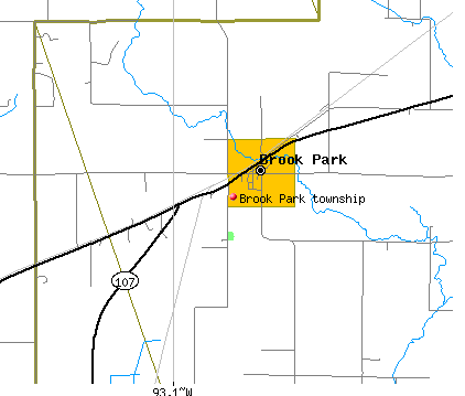 Brook Park township, MN map