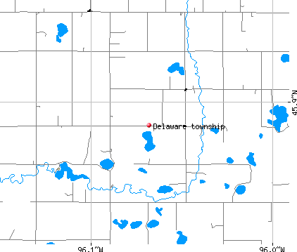 Delaware township, MN map