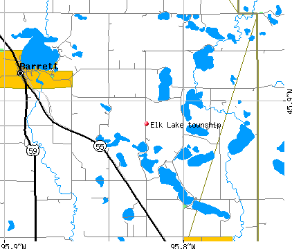 Elk Lake township, MN map