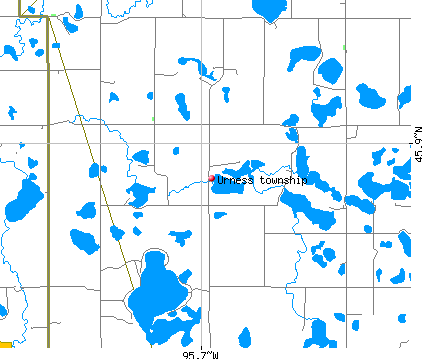 Urness township, MN map