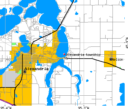 Alexandria township, MN map