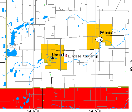 Elmdale township, MN map