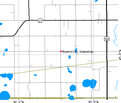 Roseville township, MN map