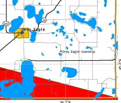 Grey Eagle township, MN map