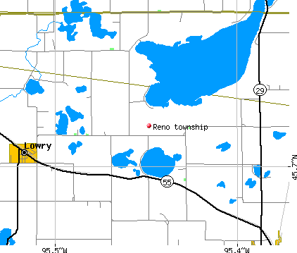 Reno township, MN map