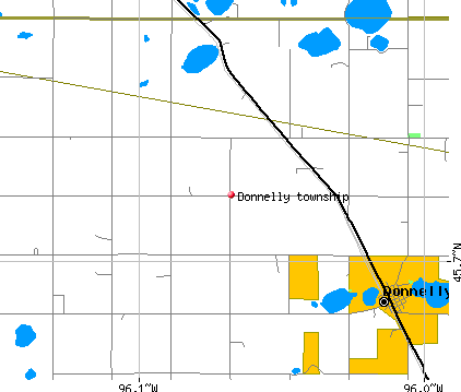 Donnelly township, MN map