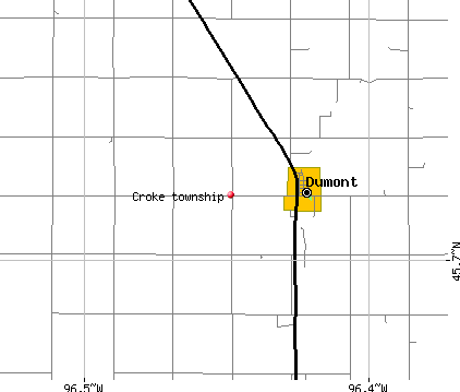 Croke township, MN map